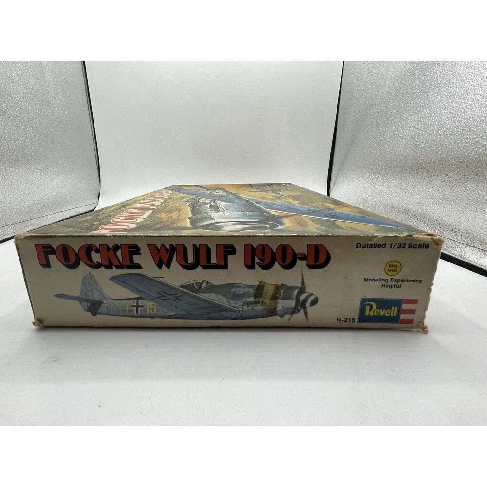 Vintage Revell Focke Wulf FW 190-D 1/32 Model Kit H-215 Open Box WWII